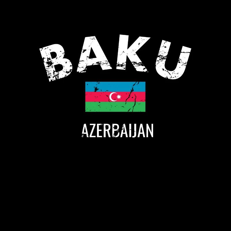 Bakou Vintage Azerbaïdjan Drapeau de l’Azerbaïdjan