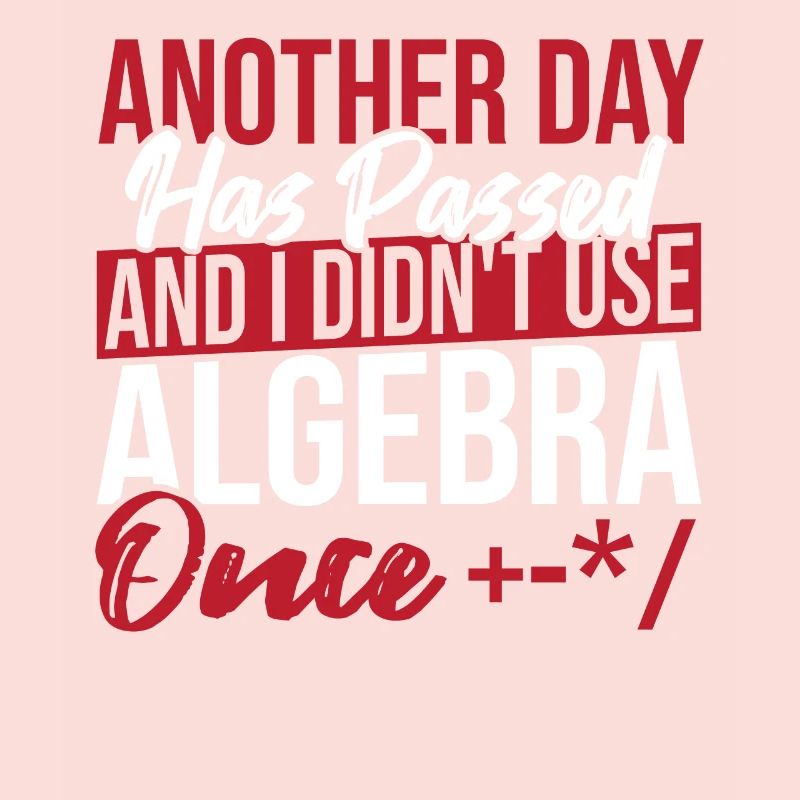 Algebra Lover Graph Math Nerd Je n’ai pas utilisé l’algèbre