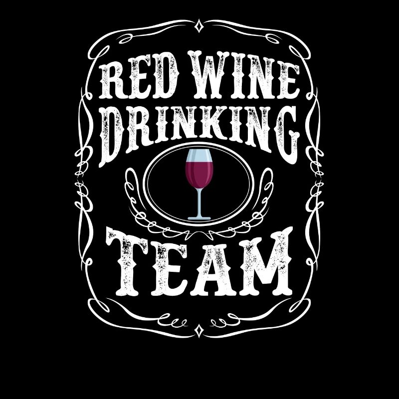 Red Wine Drinking Team T-Shirt Boisson alcoolisée