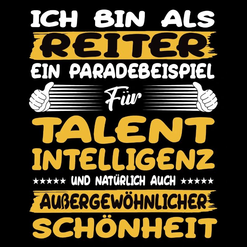 Reiter ein Paradebeispiel Reiten