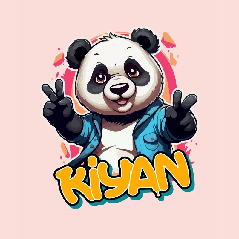 KIYAN - Schöner Jungen Name mit coolem Panda
