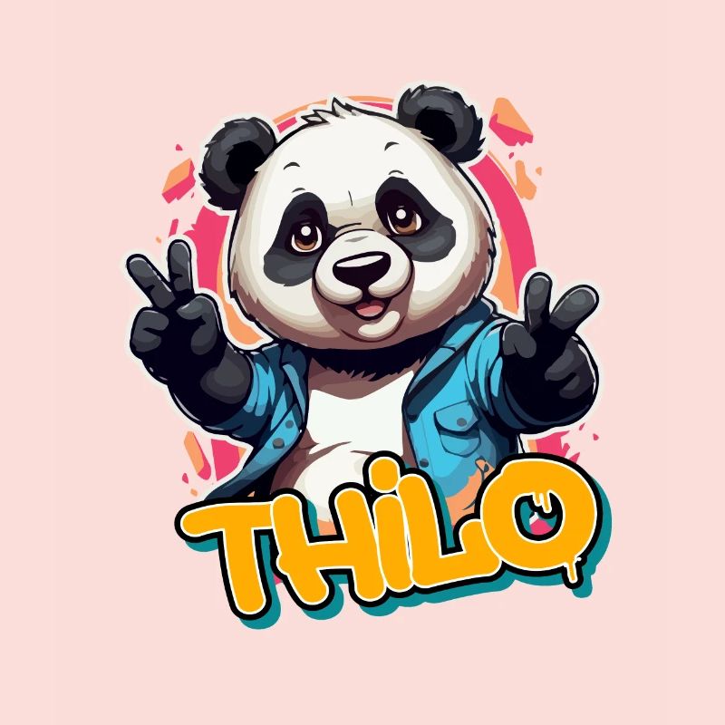 THILO - Schöner Jungen Name mit coolem Panda