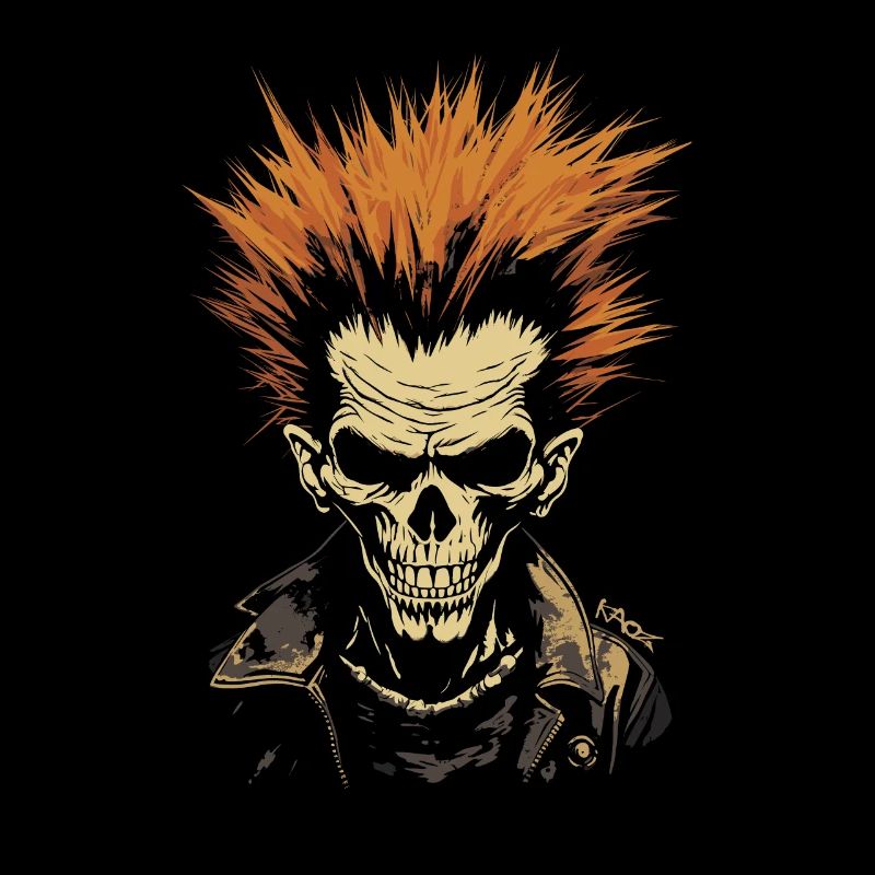 Punk Anarchy: Rock Skull
