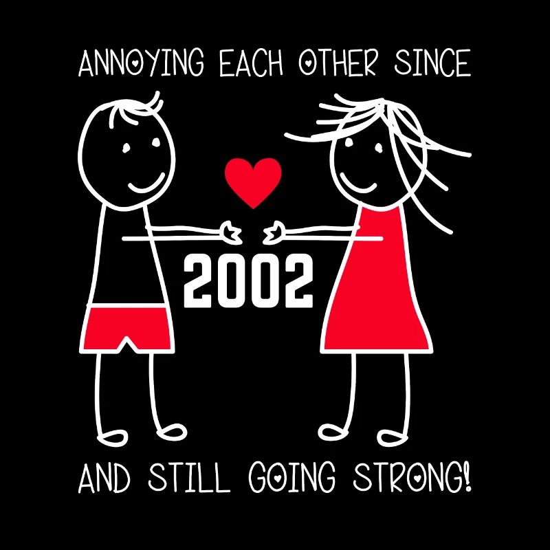 Relationship Marriage Anniversary - teasing each other since 2002