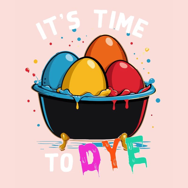 Funny Egg Dyeing Artist Colors for Easter
