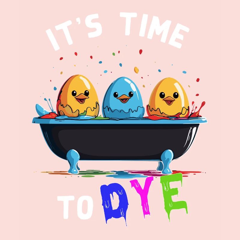 Funny Egg Dyeing Colors for Easter Artist