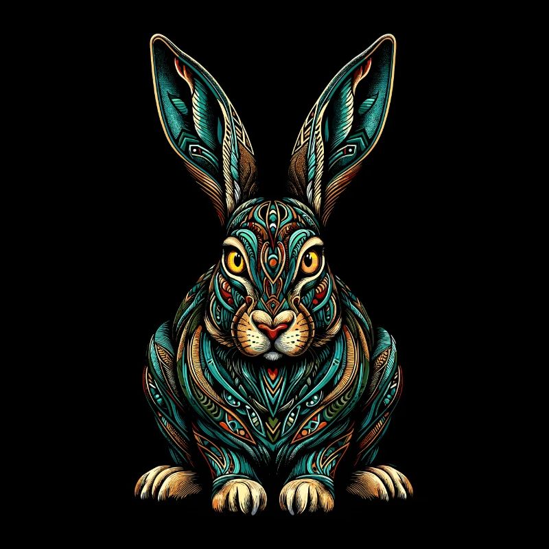 Mandala Kunst Jackrabbit Jackrabbit Jackrabbits