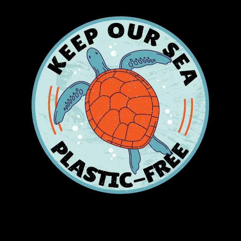 Keep Our Sea Plastic-Free Turtle