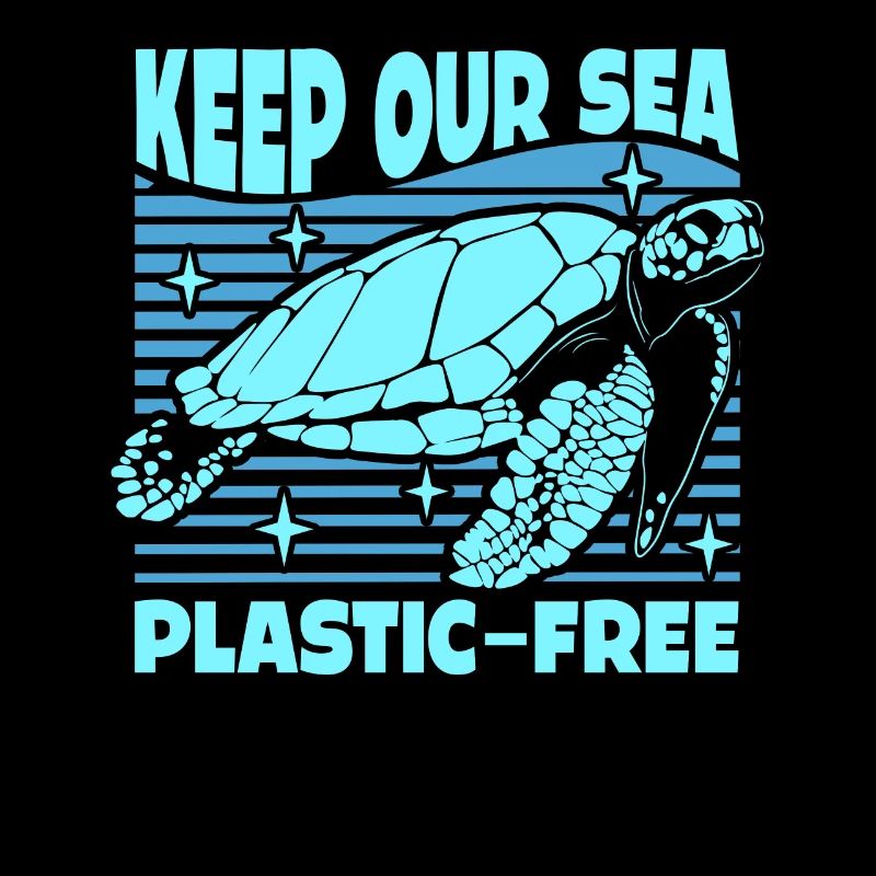 Keep Our Sea Plastic-Free Turtle