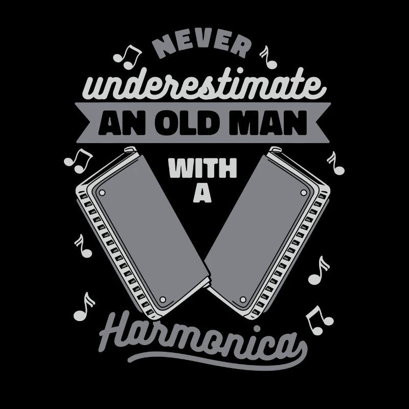 Never Underestimate An Old Man With Harmonica