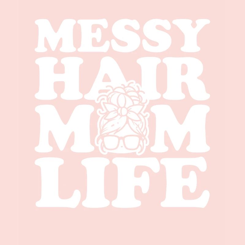 Mama Mutter Unordentliches Brötchen Mutterleben