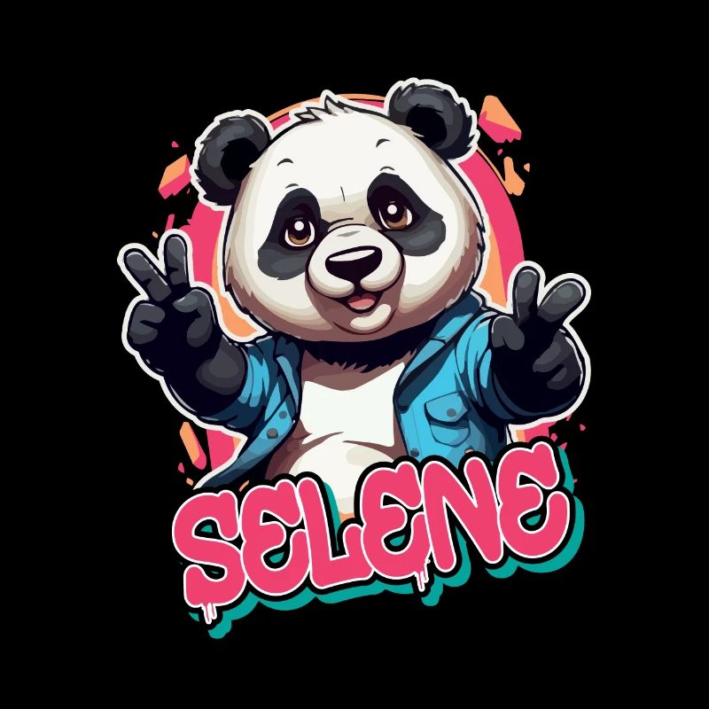 SELENE - Schöner Mädchen Name mit coolem Panda
