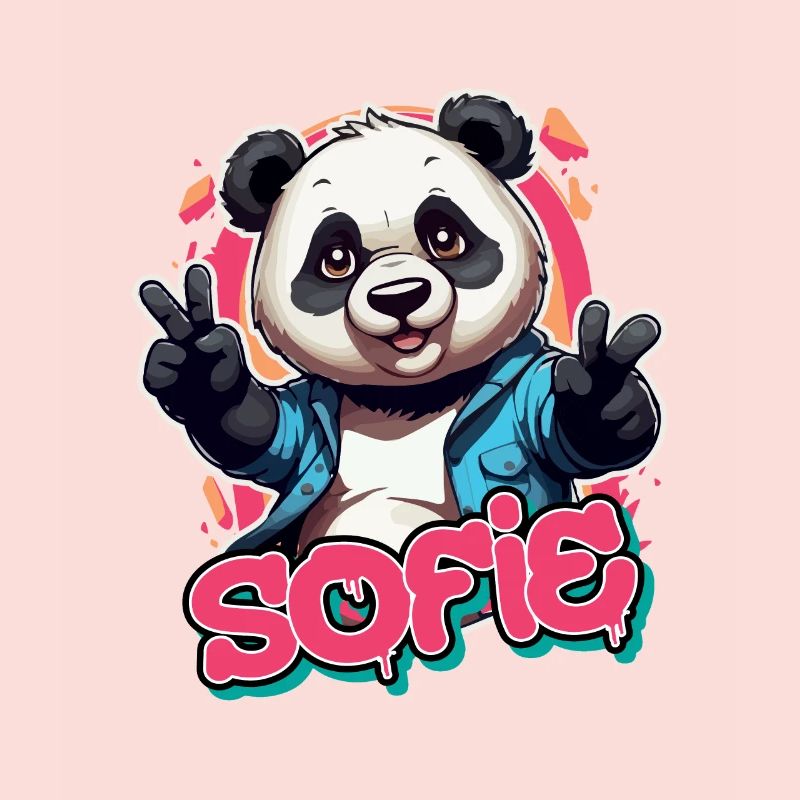 SOFIE - Schöner Mädchen Name mit coolem Panda