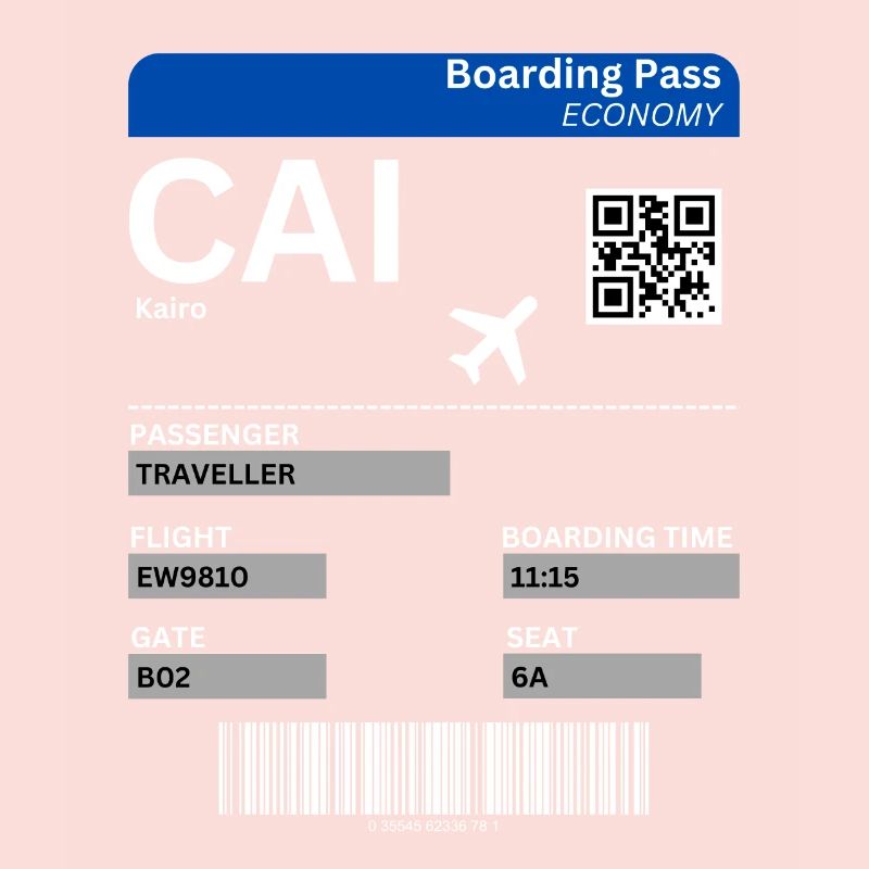 Le Caire Égypte Billet d’avion Le Caire Idée de vacances