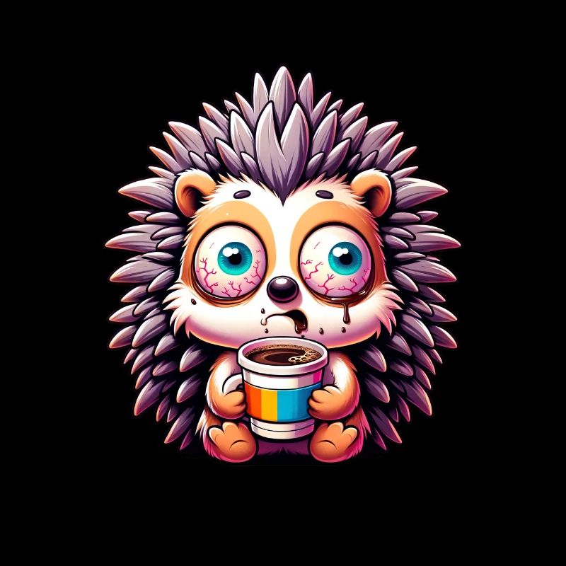 Hérisson avec café Coffee Caffeine Shock