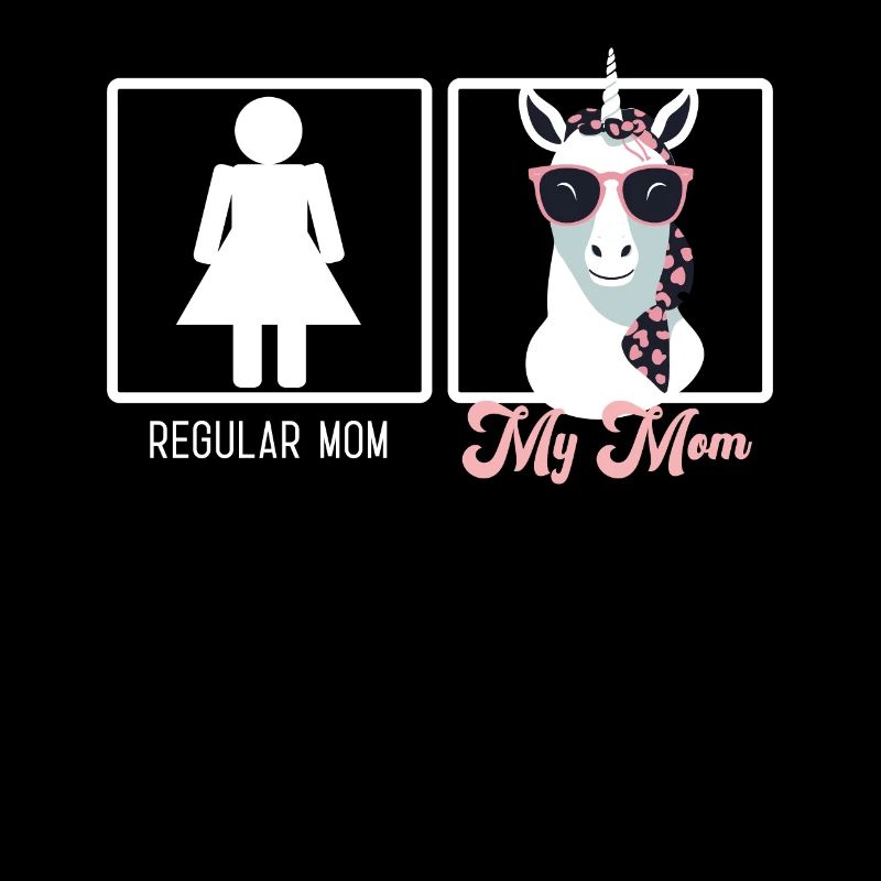 Comparaison de maman drôle Licorne Mom Design
