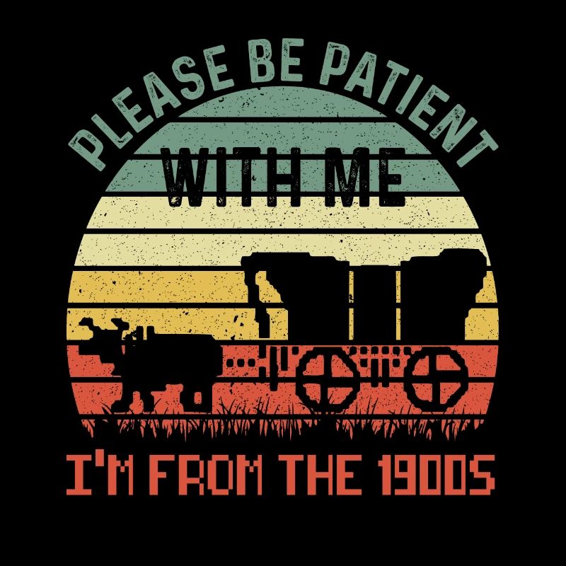 Retro Train 1900s Sunset Vintage Graphic