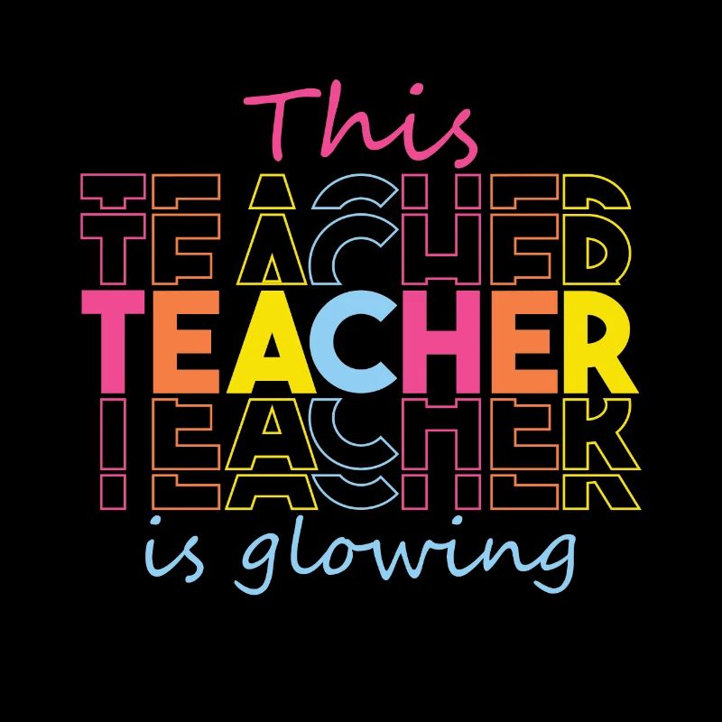 This Teacher Is Glowing Hello Summer Funny End Of