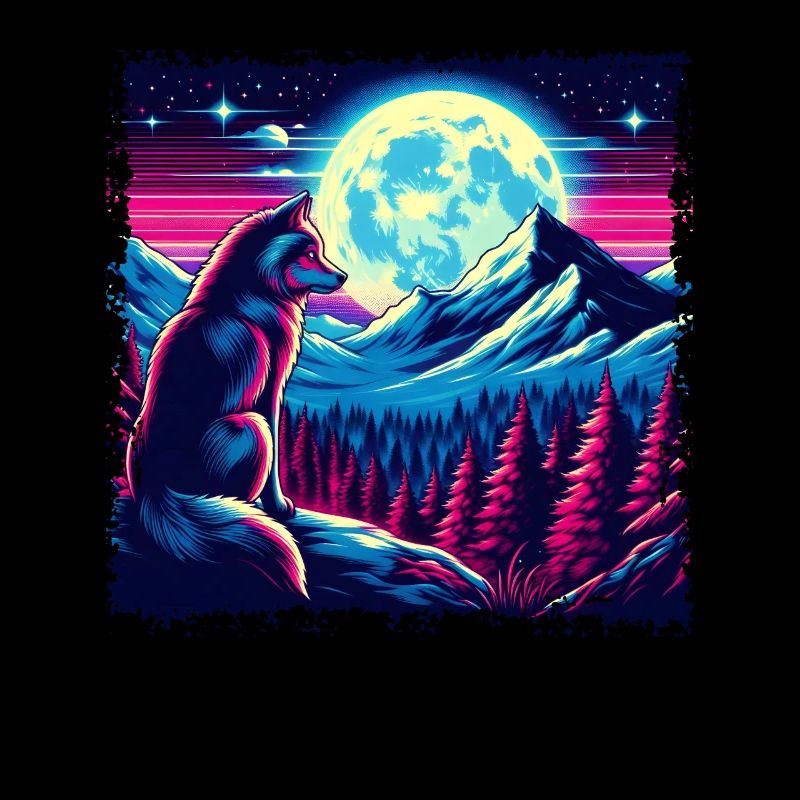 Wolfsnacht dans un style rétro