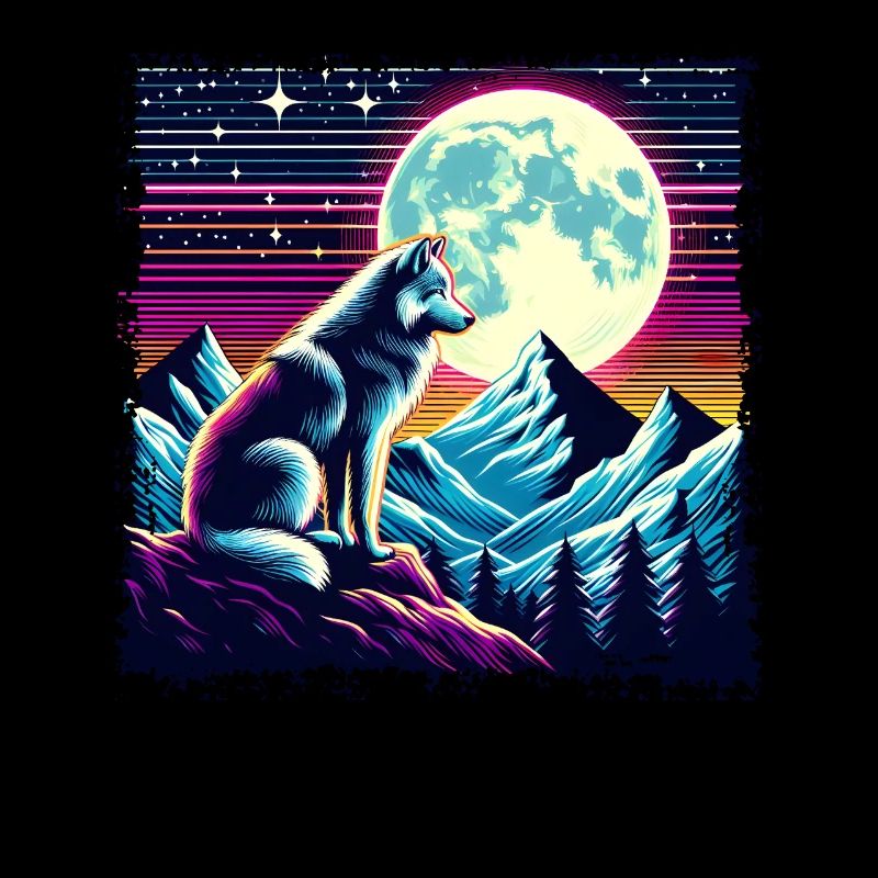 Wolfsnacht dans un style rétro