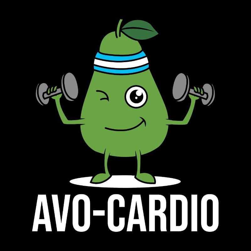 Avo-Cardio Funny Pun Workout Avocado