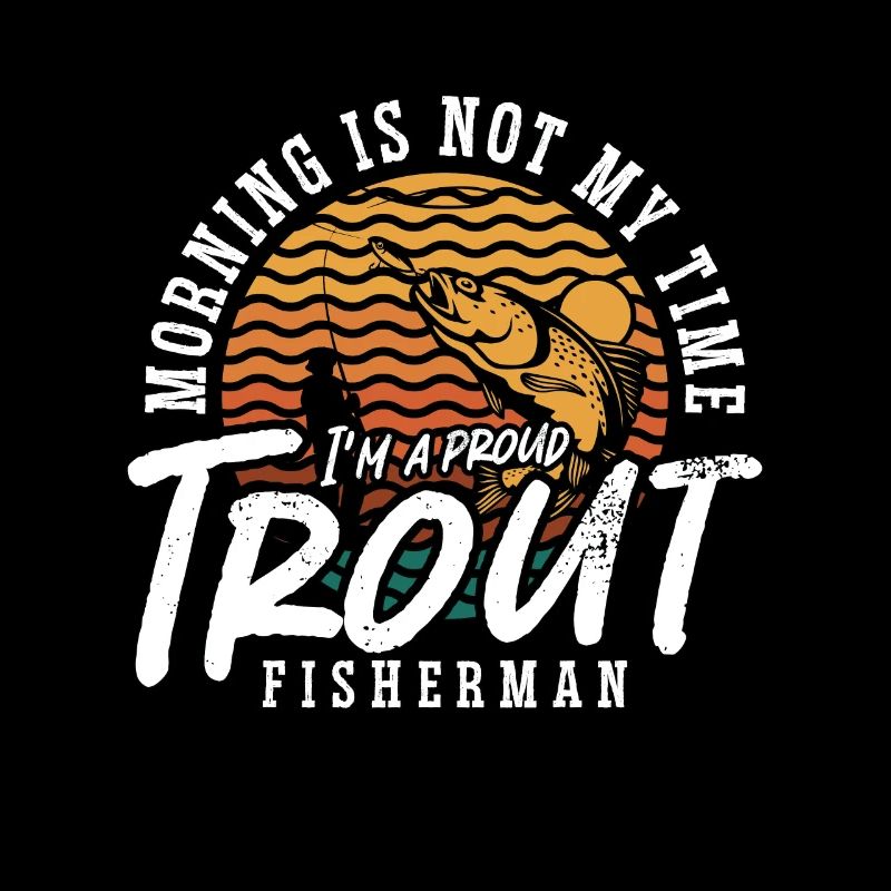 Pêcheur de truite Le matin n’est pas mon heure de pêche à la mouche