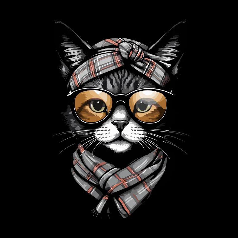 Mignon Chat Maman Cat Amant Maman Style