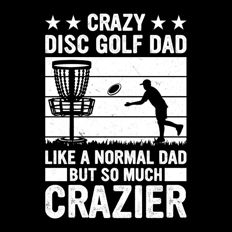 Crazy disc golf papa Joueur de disc golf