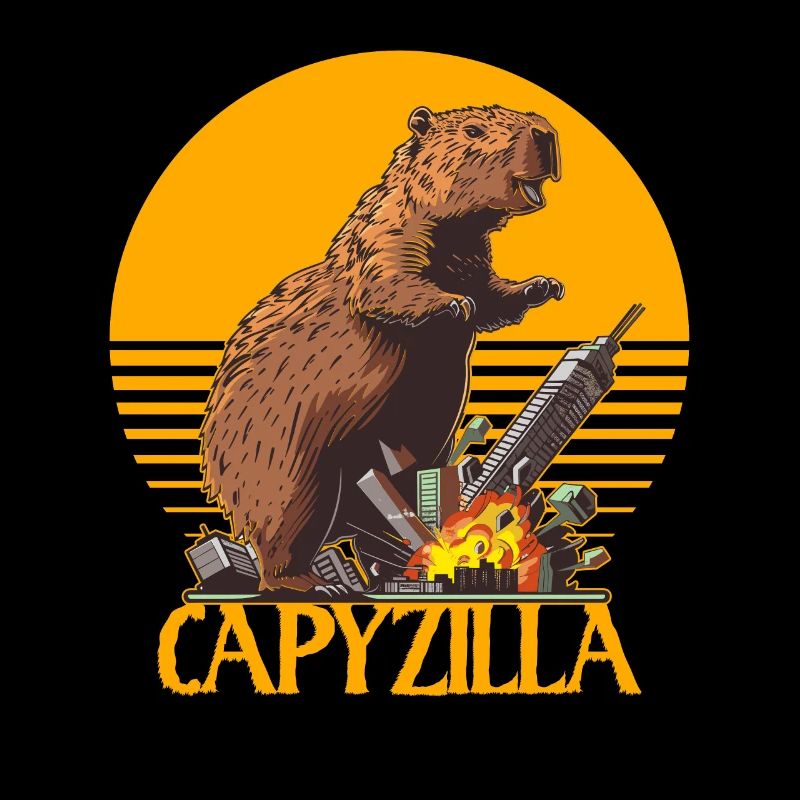 Capybara Meme - Capyzilla - monstre déchaîné