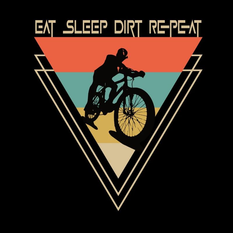 Manger Dormir Dirt Répéter Vélo de montagne de descente