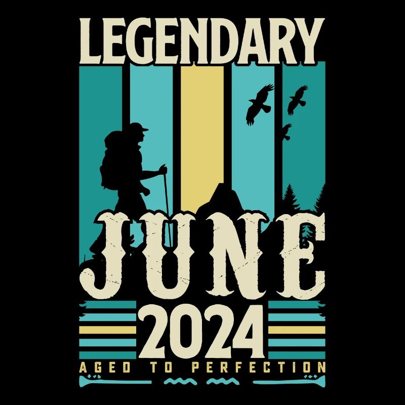 Juni 2024 Geburtstagsgeschenk, Jahrgang Juni 2024.