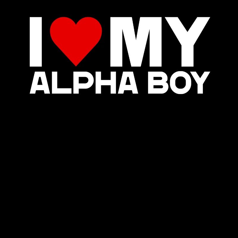 J’aime mon petit ami alpha Amour de la Saint-Valentin