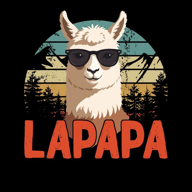Lapapa Funny Llama Dad Perfect Style