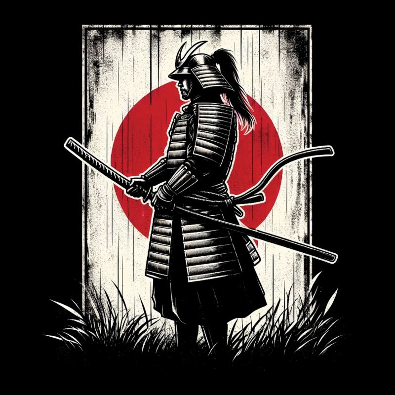 Samurai Ronin Schwertkampf Krieger Geschenk