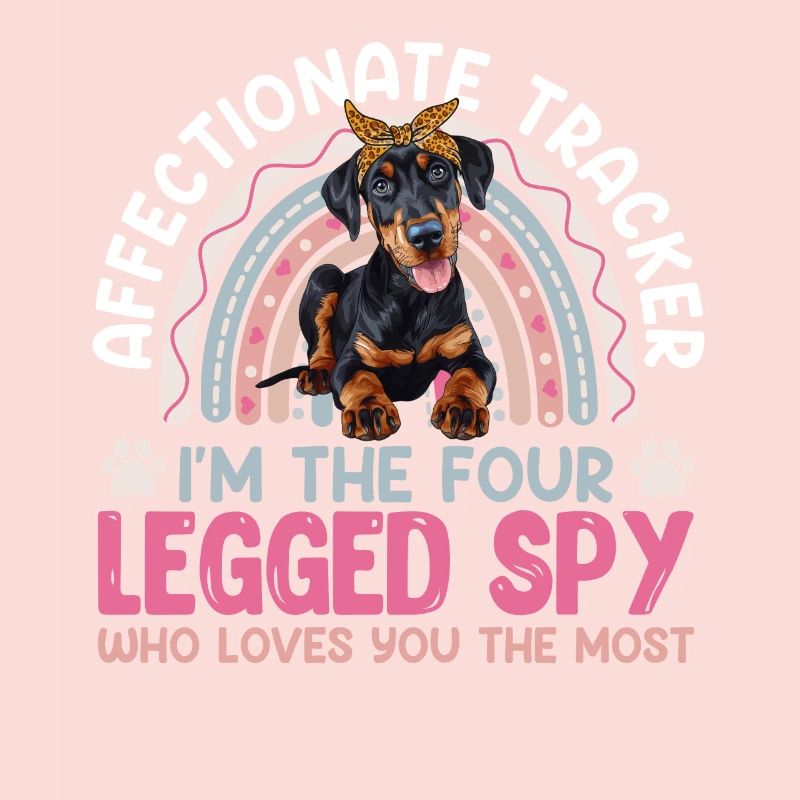 Doberman Dog AFFECTIONATE TRACKER FOUR LEGGED