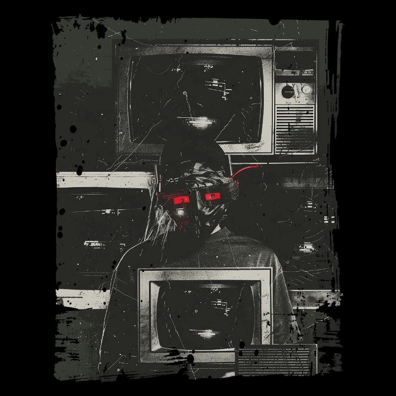 Mask Weirdcore Glitchcore Digital Horror Grunge
