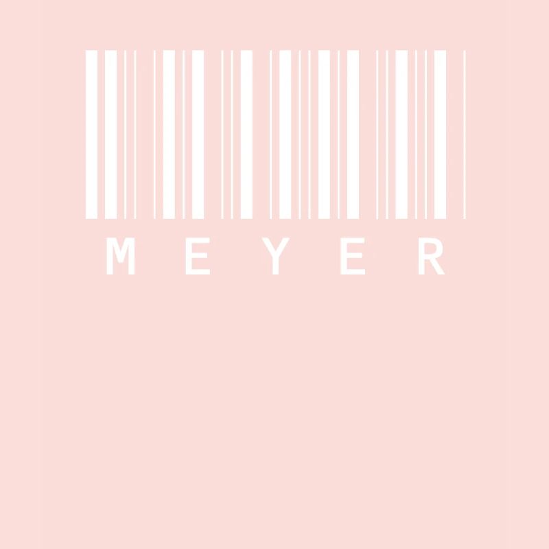 Meyer Barcode Nom de famille Code à barres Cadeau