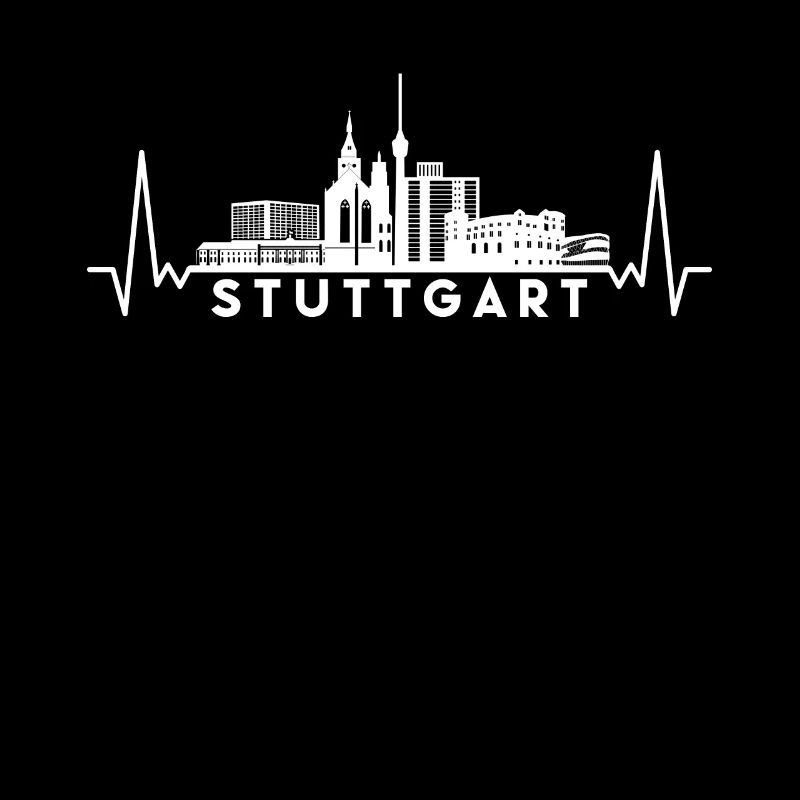 Heartbeat Skyline Germany Stuttgart