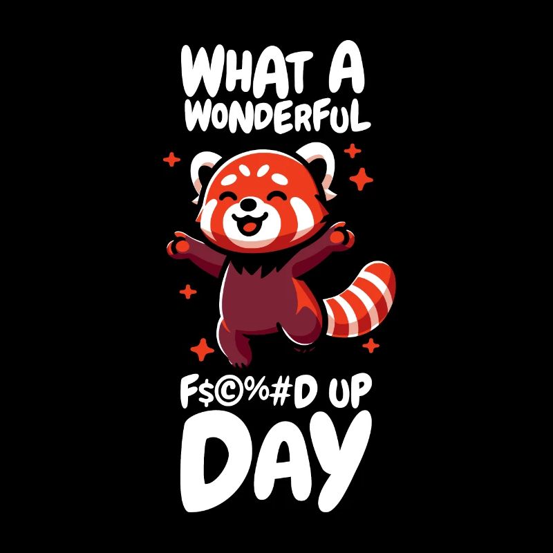 Red Panda Drôle Jour de merde