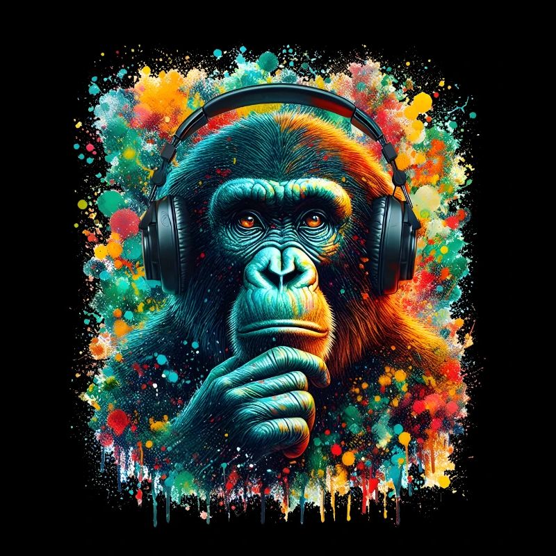Banksy DJ Monkey Thinker