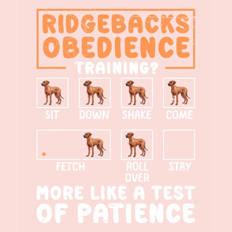RIDGEBACK'S OBEDIENCE TRAINING Fun