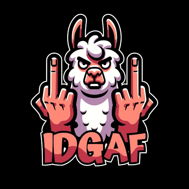 Lama Llama I don't give a Idgaf
