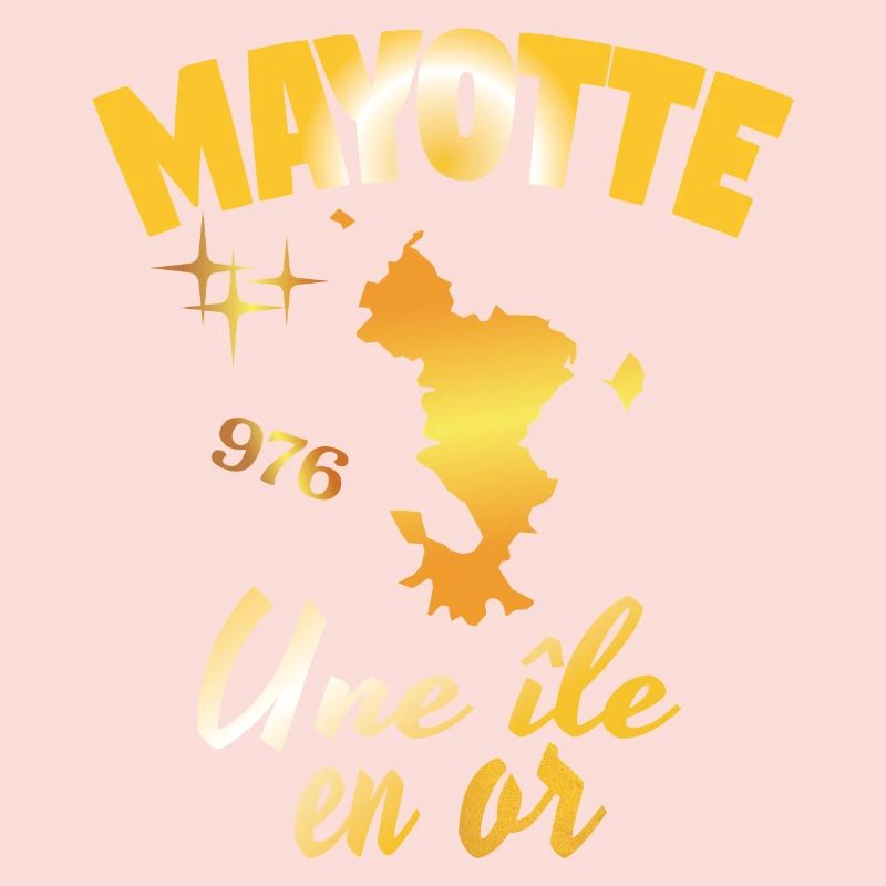 gift idea graphic design map of Mayotte 976