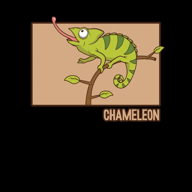 Chameleon Doodle Chinese Hanzi Panther Veiled