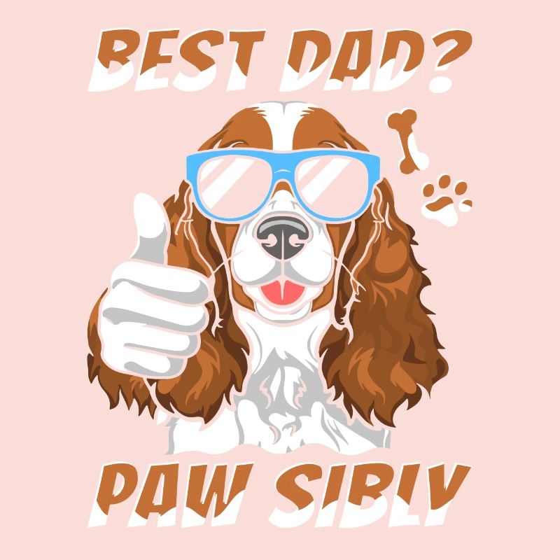 Cocker Spaniel Father Best Dad Pawsibly