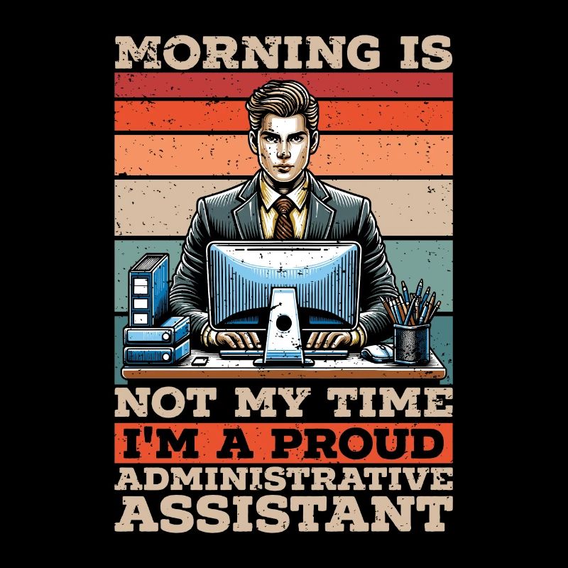 Assistante administrative Le matin n’est pas mon temps Secrétaire
