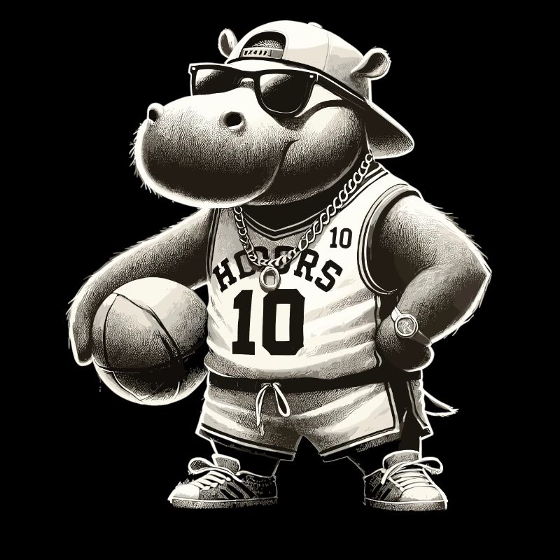 Hip-Hop Hippo Dunk Style