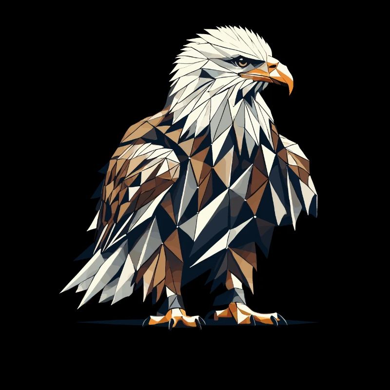 Geometric Art Bald Eagle Bald Eagles