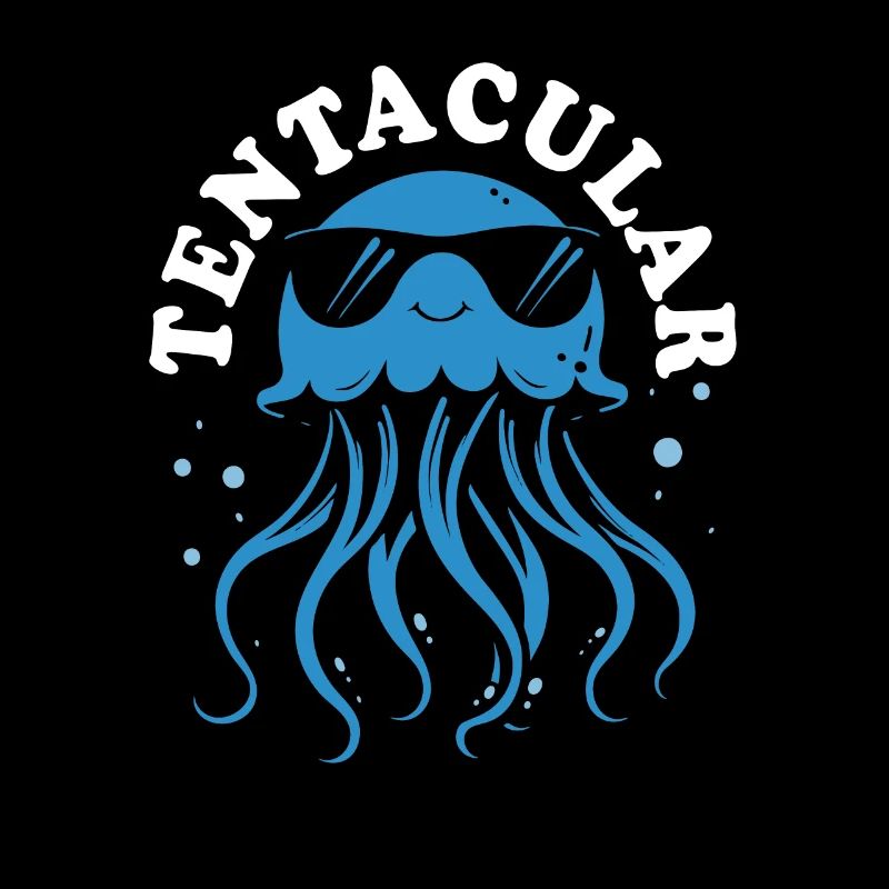Tentaculaire - Méduses avec des tentacules, créatures marines