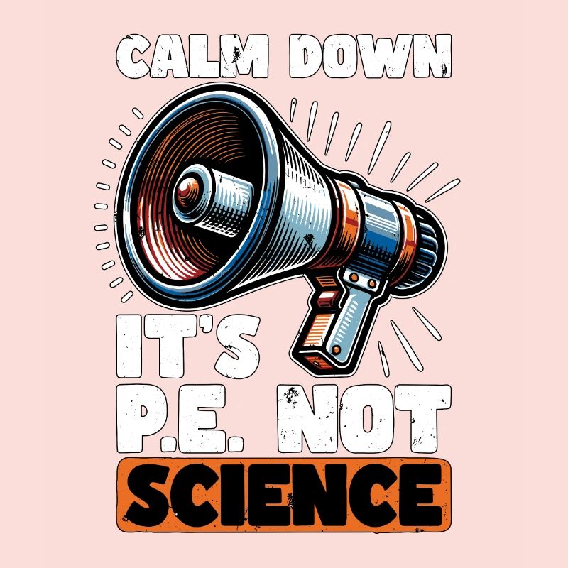 Instructeur d’éducation physique Calm Down C’est l’éducation physique